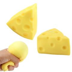 Viral TikTok Cheese Squishy Toys Squeeze Cheese Stress Ball Squishy Cheese Fidgets Cheesecake Toys Sensory Squishy Miniatures Novelty Squishy Cheese Toy 2Pcs