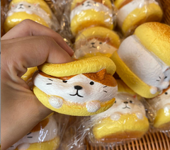 Slow Rising Squishy Toy Dog Cat Bread Stress Relief