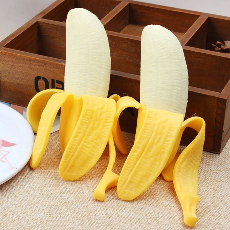 Cute Squishy Banana Stress Toy for Kids (1 Piece)