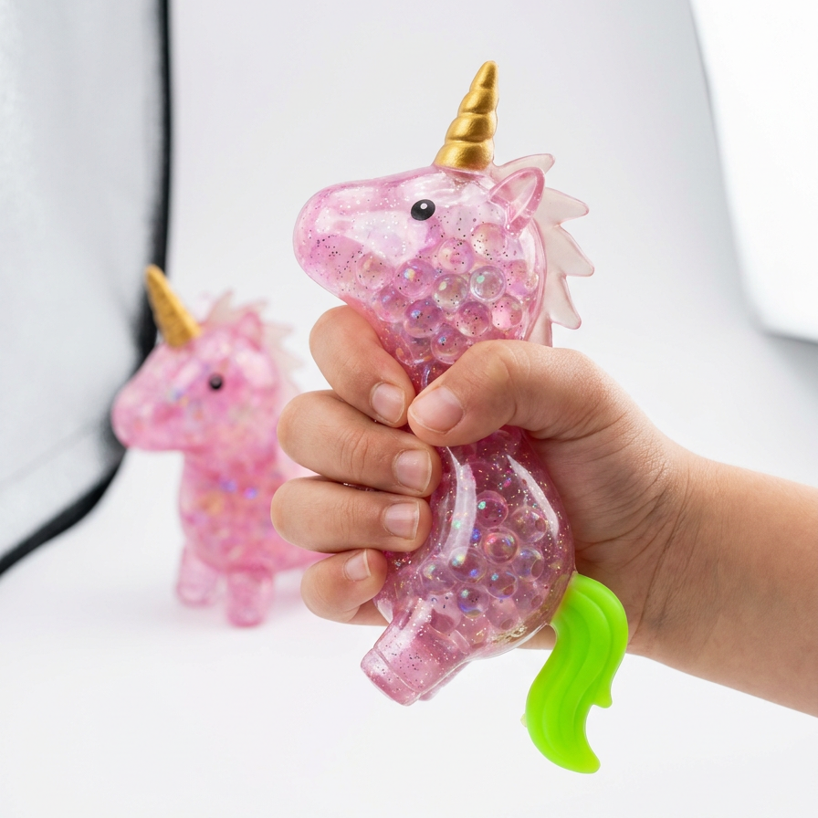 Unicorn Stress Relief Ball (Pink)