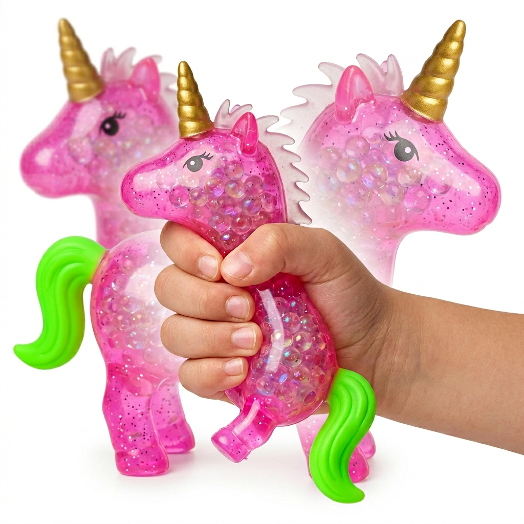 Unicorn Stress Relief Ball (Pink)