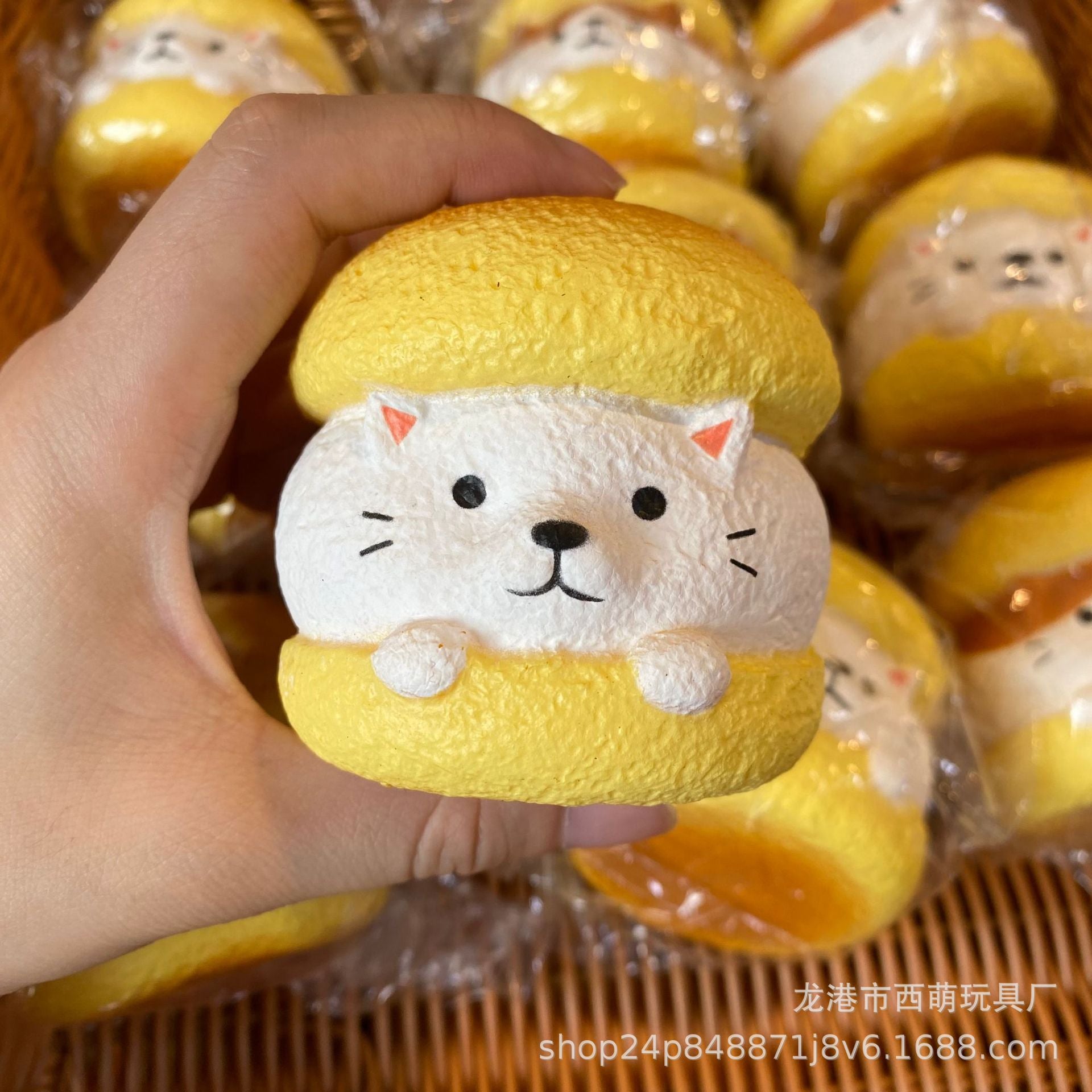 Slow Rising Squishy Toy Dog Cat Bread Stress Relief